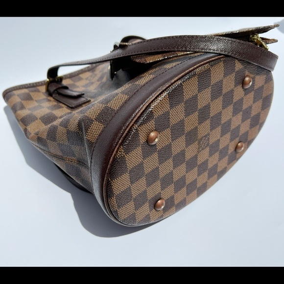 Authentic✅ Louis Vuitton Damier Marais Bucket Shoulder Bag + Zip Pouch - Picture 5 of 12